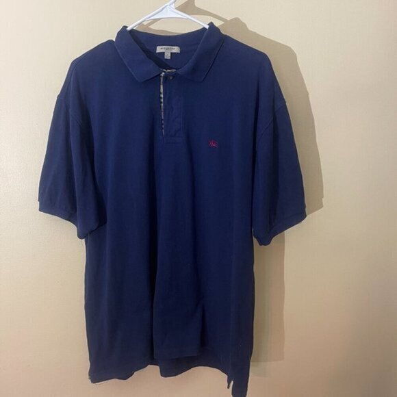 Burberry Men's Navy Blue Polo Shirt, Size Large, Certified Authentic *GUC* - Picture 3 of 9